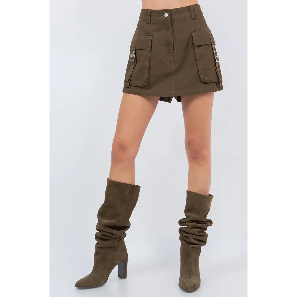 Brand New Cargo Mini Skort with pockets
